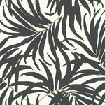 Inspired by Color Bali Leaves wallpaper, color Off White & Dark Grey, SKU AT7056