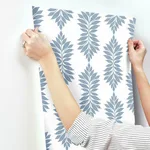 Inspired by Color Broadsands Botanica - Blue Wallpaper | Buy Online Inspired by Color Broadsands Botanica wallpaper, color Blue, SKU CV4423