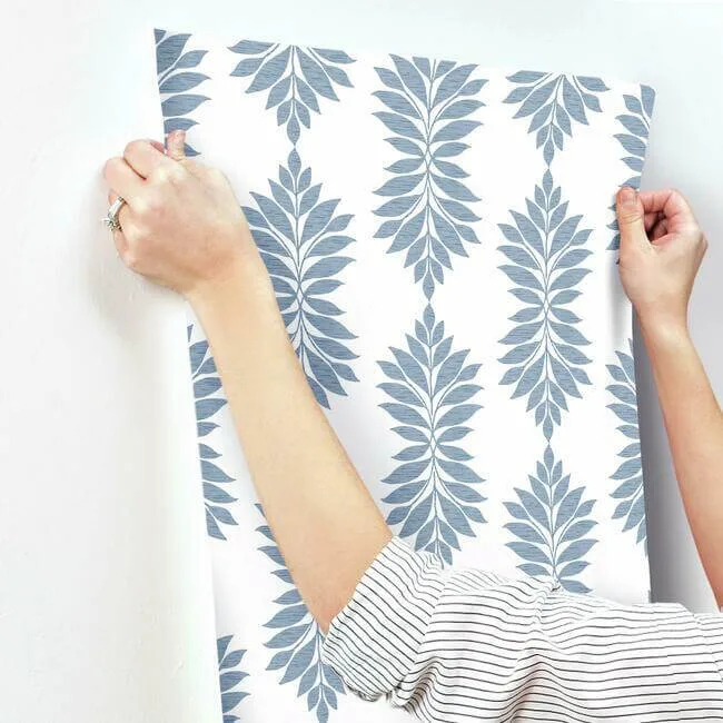 Inspired by Color Broadsands Botanica - Blue Wallpaper | Buy Online Inspired by Color Broadsands Botanica wallpaper, color Blue, SKU CV4423