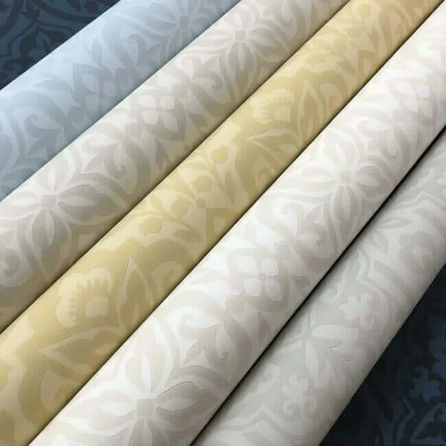 Inspired by Color Cathedral Damask - Blue Wallpaper | Buy Online Inspired by Color Cathedral Damask wallpaper, color Blue, SKU DM5037