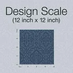 Inspired by Color Cathedral Damask - Blue Wallpaper | Buy Online Inspired by Color Cathedral Damask wallpaper, color Blue, SKU DM5037