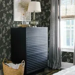 Inspired by Color Dahlia Trail wallpaper, color Black & Taupe, SKU SS2502