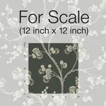 Inspired by Color Dahlia Trail wallpaper, color Black & Taupe, SKU SS2502