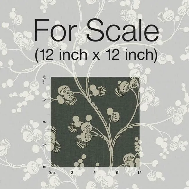 Inspired by Color Dahlia Trail wallpaper, color Black & Taupe, SKU SS2502