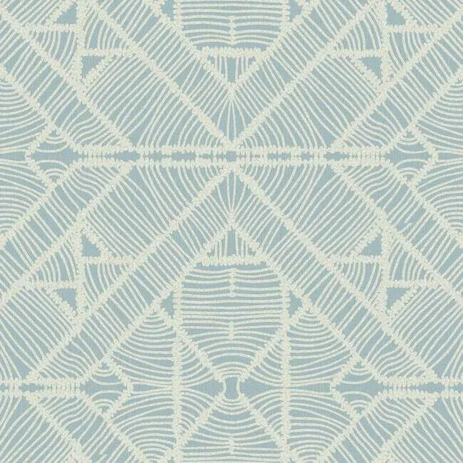 Inspired by Color Diamond Macrame wallpaper, color Blue, SKU TC2704