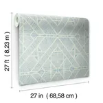 Inspired by Color Diamond Macrame - Blue Wallpaper | Buy Online Inspired by Color Diamond Macrame wallpaper, color Blue, SKU TC2704