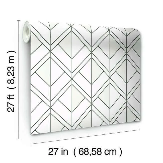 Inspired by Color Diamond Shadow wallpaper, color White, SKU GM7552
