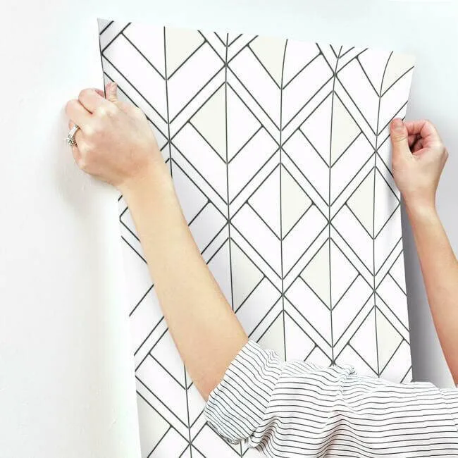 Inspired by Color Diamond Shadow wallpaper, color White, SKU GM7552