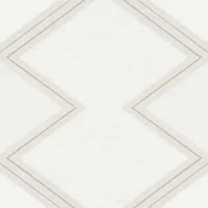 Inspired by Color Diamond Twist wallpaper, color White & Cream, SKU BW3821