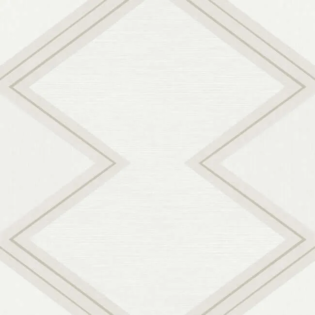 Inspired by Color Diamond Twist wallpaper, color White & Cream, SKU BW3821