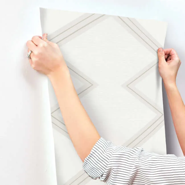 Inspired by Color Diamond Twist - White & Cream Wallpaper | Buy Online Inspired by Color Diamond Twist wallpaper, color White & Cream, SKU BW3821