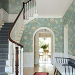 Inspired by Color Fanciful wallpaper, color Teal, SKU AF1901
