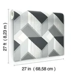 Inspired by Color Graphic Geo - Black & White Wallpaper | Buy Online Inspired by Color Graphic Geo wallpaper, color Black & White, SKU BW3882