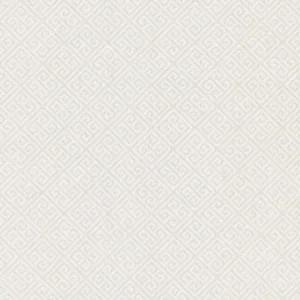 Inspired by Color Grecian Geometric wallpaper, color Pearl & White, SKU BW3991