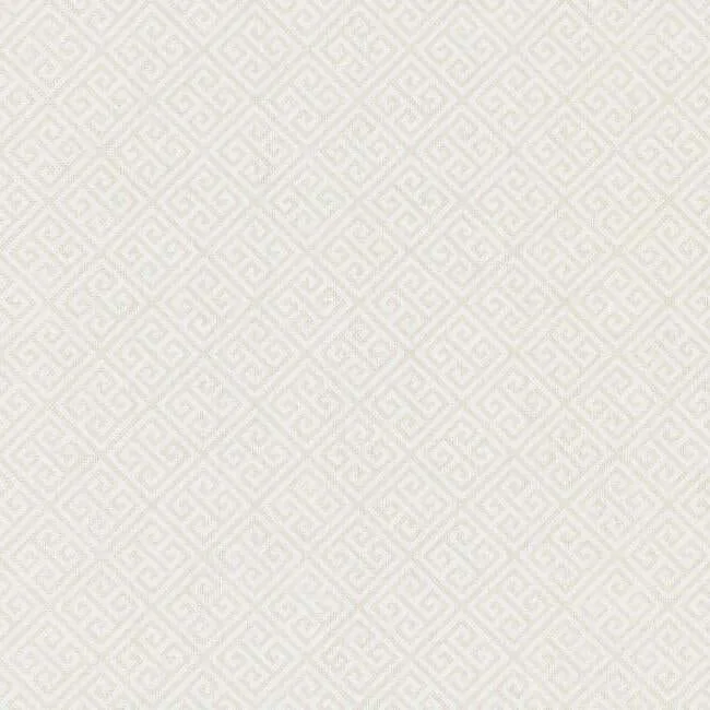Inspired by Color Grecian Geometric wallpaper, color Pearl & White, SKU BW3991