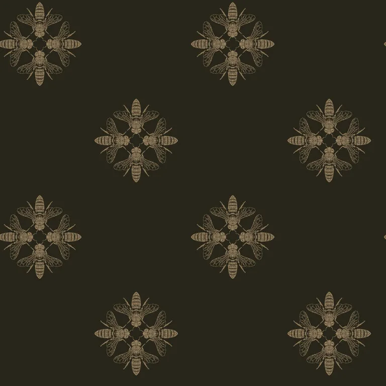 Inspired by Color Honey Bee wallpaper, color Gold & Black, SKU ON1642