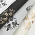 Inspired by Color Honey Bee - Gold & Black Wallpaper | Buy Online Inspired by Color Honey Bee wallpaper, color Gold & Black, SKU ON1642