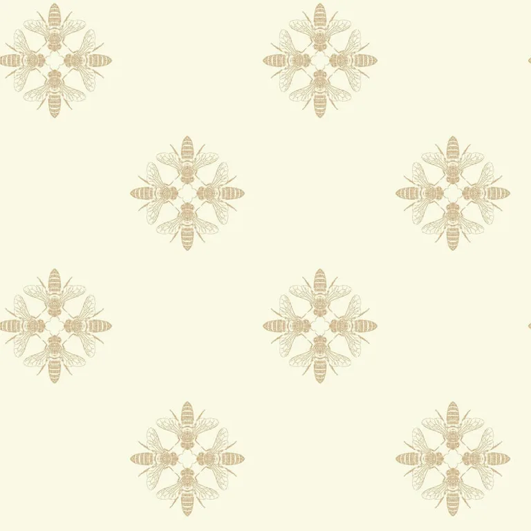 Inspired by Color Honey Bee wallpaper, color Gold & Cream, SKU ON1641