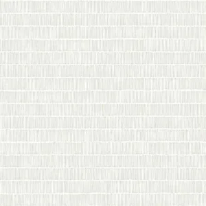 Inspired by Color Horizontal Hash Marks wallpaper, color White & Cream, SKU BW3812