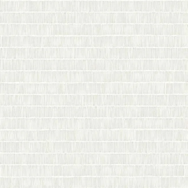 Inspired by Color Horizontal Hash Marks wallpaper, color White & Cream, SKU BW3812