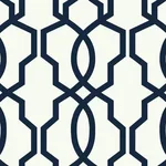 Inspired by Color Hourglass Trellis wallpaper, color Navy, SKU GM7521