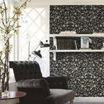 Inspired by Color Jasmine - Black Metallic Wallpaper | Buy Online Inspired by Color Jasmine wallpaper, color Black Metallic, SKU GO8257