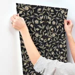 Inspired by Color Jasmine - Black Metallic Wallpaper | Buy Online Inspired by Color Jasmine wallpaper, color Black Metallic, SKU GO8257