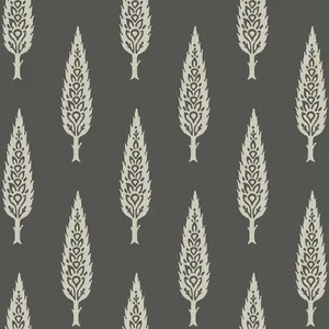 Inspired by Color Juniper Tree wallpaper, color Black & Taupe, SKU SS2607
