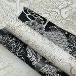 Inspired by Color Kimono Trees - Black Metallic Wallpaper | Buy Online Inspired by Color Kimono Trees wallpaper, color Black Metallic, SKU BW3852