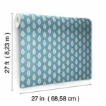 Inspired by Color Leaf Pendant - Blue Wallpaper | Buy Online Inspired by Color Leaf Pendant wallpaper, color Blue, SKU GR5963