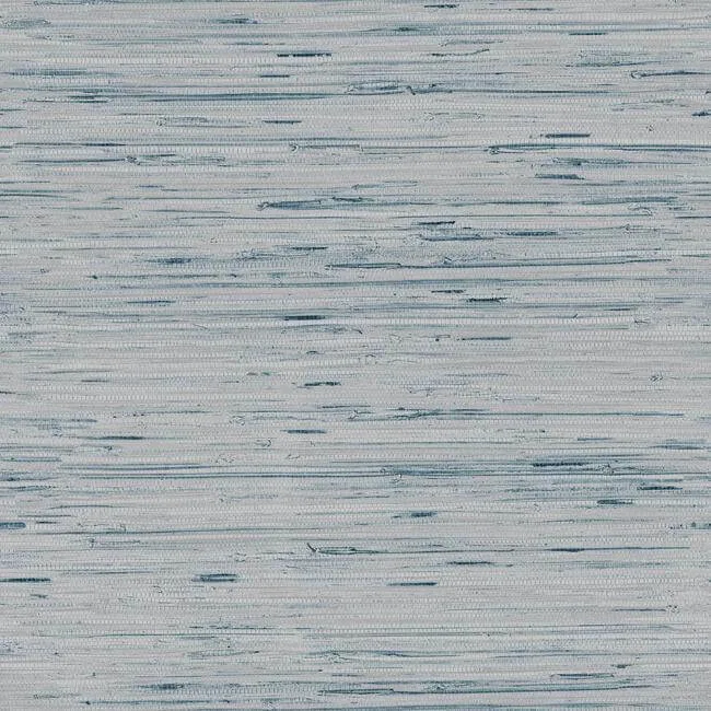 Inspired by Color Lustrous Grasscloth wallpaper, color Blue & Gold, SKU Y6201603