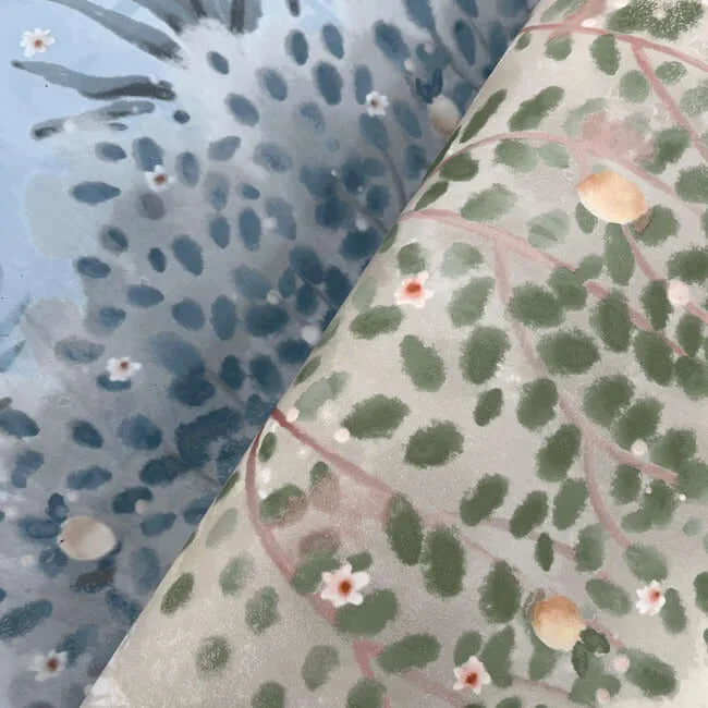 Inspired by Color Orchard wallpaper, color Blue & Grey, SKU MN1820