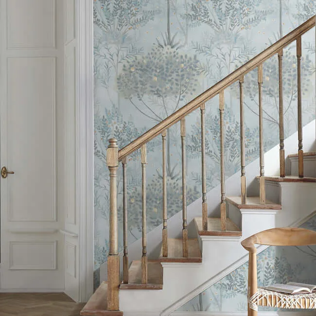 Inspired by Color Orchard - Blue & Grey Wallpaper | Buy Online Inspired by Color Orchard wallpaper, color Blue & Grey, SKU MN1820