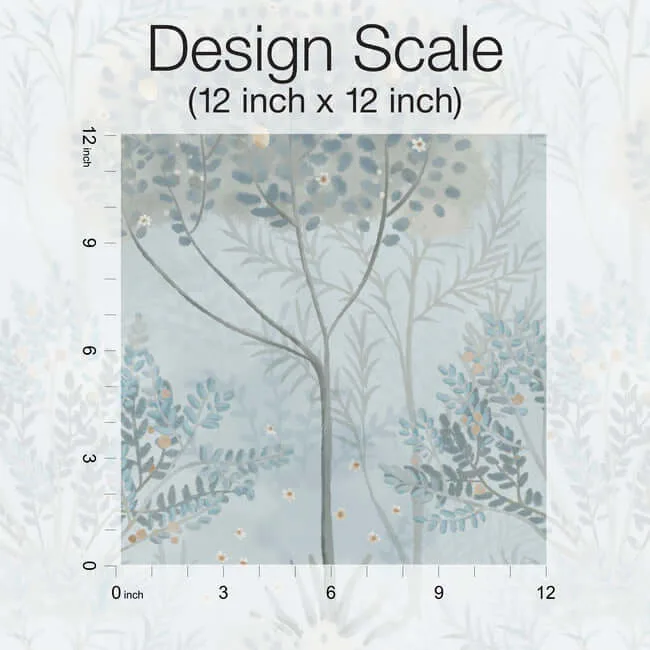Inspired by Color Orchard - Blue & Grey Wallpaper | Buy Online Inspired by Color Orchard wallpaper, color Blue & Grey, SKU MN1820