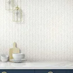 Inspired by Color Painted Herringbone - Grey Wallpaper | Buy Online Inspired by Color Painted Herringbone wallpaper, color Grey, SKU CV4453