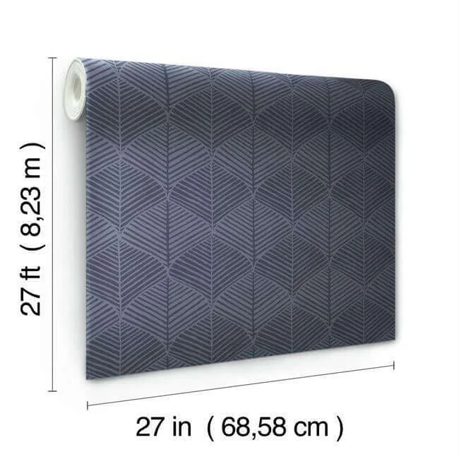 Inspired by Color Palm Thatch - Navy Wallpaper | Buy Online Inspired by Color Palm Thatch wallpaper, color Navy, SKU SS2564