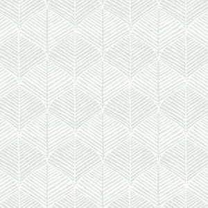 Inspired by Color Palm Thatch wallpaper, color White & Grey, SKU SS2565