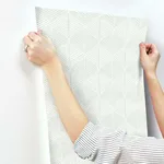 Inspired by Color Palm Thatch - White & Grey Wallpaper | Buy Online Inspired by Color Palm Thatch wallpaper, color White & Grey, SKU SS2565