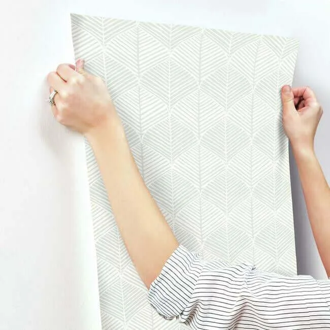 Inspired by Color Palm Thatch - White & Grey Wallpaper | Buy Online Inspired by Color Palm Thatch wallpaper, color White & Grey, SKU SS2565