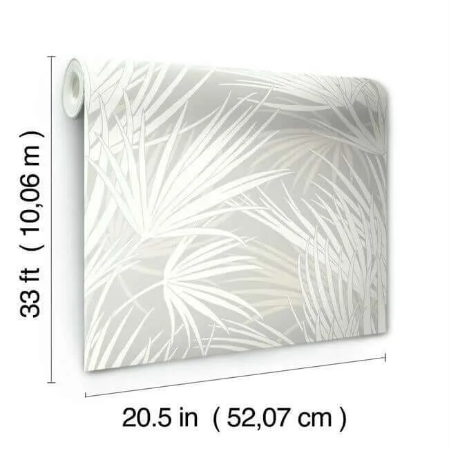 Inspired by Color Palmetto - Grey Wallpaper | Buy Online Inspired by Color Palmetto wallpaper, color Grey, SKU SS2541