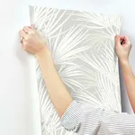 Inspired by Color Palmetto - Grey Wallpaper | Buy Online Inspired by Color Palmetto wallpaper, color Grey, SKU SS2541