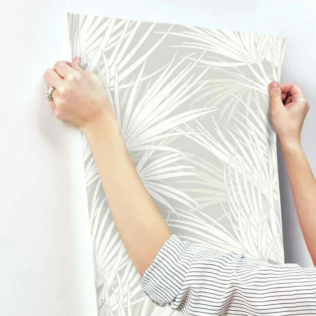 Inspired by Color Palmetto - Grey Wallpaper | Buy Online Inspired by Color Palmetto wallpaper, color Grey, SKU SS2541