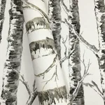 Inspired by Color Paper Birch wallpaper, color White & Grey, SKU BW3901