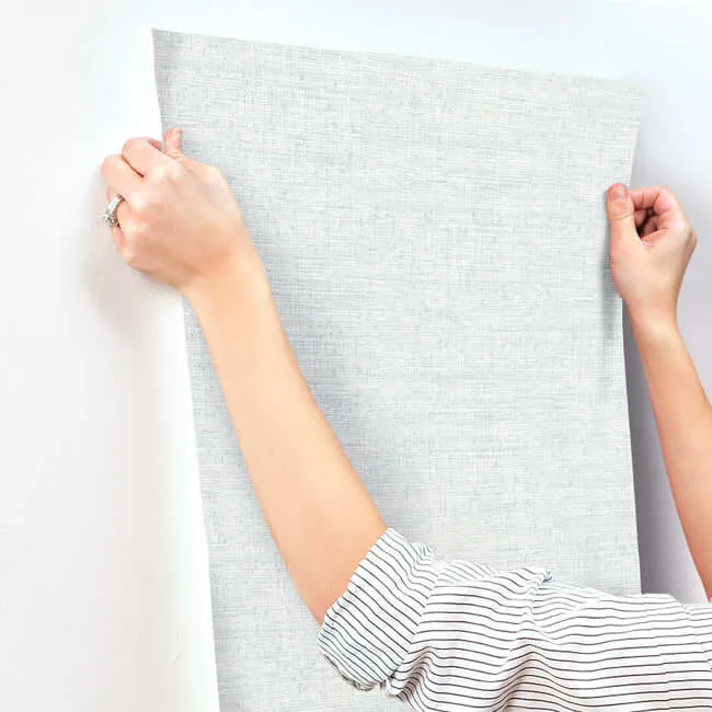 Inspired by Color Papyrus Weave wallpaper, color Blue, SKU MN1931