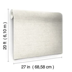 Inspired by Color Papyrus Weave wallpaper, color White, SKU MN1932