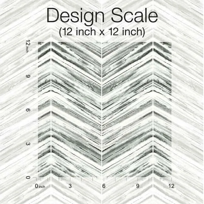 Inspired by Color Petite Watercolor Chevron - Black & White Wallpaper | Buy Online Inspired by Color Petite Watercolor Chevron wallpaper, color Black & White, SKU BW3911