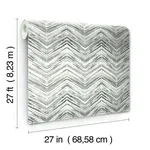 Inspired by Color Petite Watercolor Chevron - Black & White Wallpaper | Buy Online Inspired by Color Petite Watercolor Chevron wallpaper, color Black & White, SKU BW3911