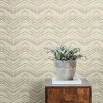 Inspired by Color Petite Watercolor Chevron - Cream Wallpaper | Buy Online Inspired by Color Petite Watercolor Chevron wallpaper, color Cream, SKU BW3912
