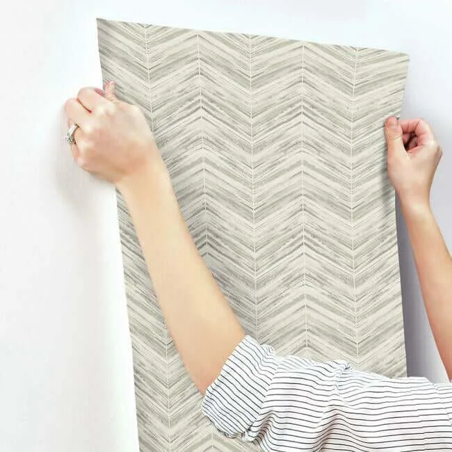 Inspired by Color Petite Watercolor Chevron - Cream Wallpaper | Buy Online Inspired by Color Petite Watercolor Chevron wallpaper, color Cream, SKU BW3912