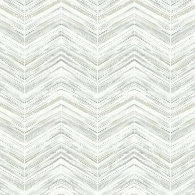 Inspired by Color Petite Watercolor Chevron wallpaper, color White & Grey, SKU BW3913